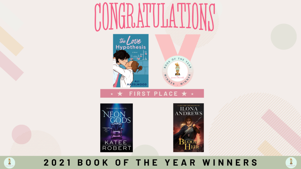 graphic showcasing Book of the Year award winners